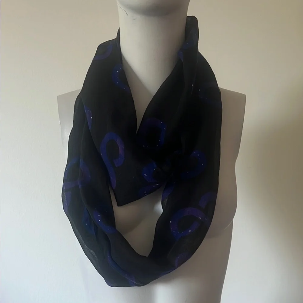 ThinkGeek Infinity Black and Purple Scarf